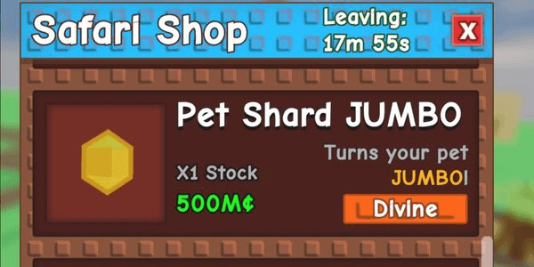 Gambar Product Pet Shard JUMBO - GROW A GARDEN