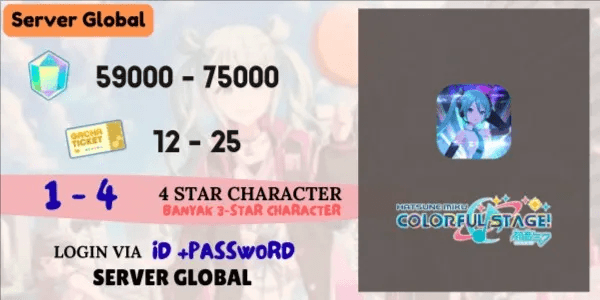 Akun Reroll SIAP GACHA Starter [Global] - 5