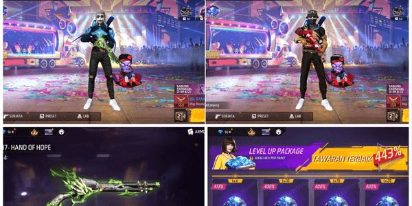 Gambar Product JUAL AKUN FREE FIRE SG LUMUT | FAMAS POCKER | AK INCU | UMP INCU | F JOKER | TAS KELINCI | EMOT RAMPAGE & LEVEL UP READY