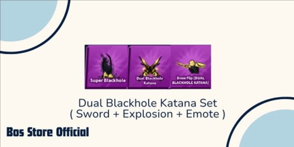 Gambar Product Dual Blackhole Katana set