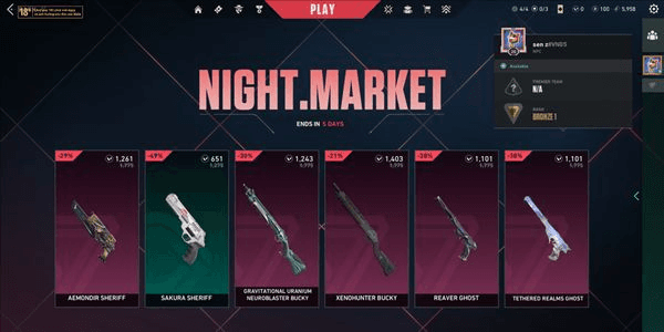 Gambar Product VALORANT APAC BRONZE 1 LVL 20 | V26 ACT 2 BP 18/50 | PREMIER READY | NIGHT MARKET READY | MANY AGENTS | PLAIN