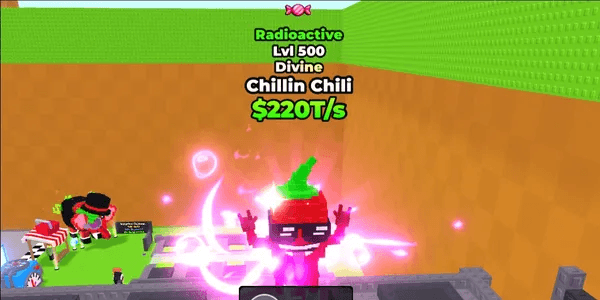 > SKATEBOARD for Brainrots > 220T/s LVL 500 Max Radioactive Chillin Chili w/ Candy Traits > Super Op!