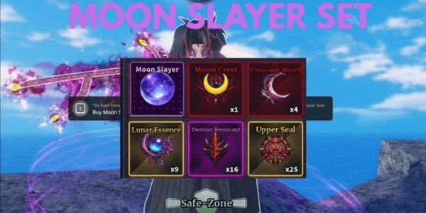 Gambar Product Moon Slayer Set -  Sailor Piece