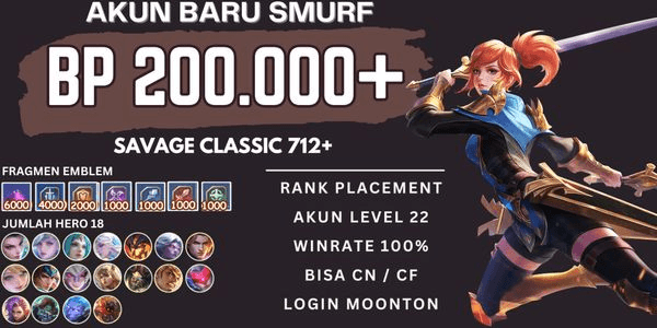 Gambar Product Akun Smurft BP Banyak