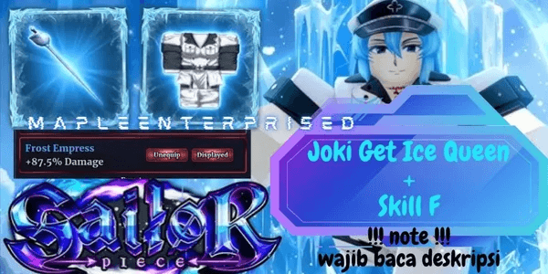 Joki Get Ice Queen Set + Title 87.5% | Sailor Piece