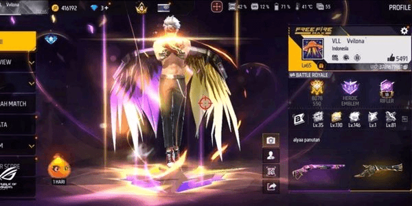 Gambar Product AKUN FF SETANDAR POLOSAN SG RIPER BURUAN DI BELI AMAN ANTI HACK BACK BERGARANSI 1000% MURAH BANGET