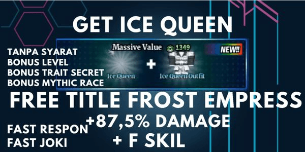 Gambar Product Joki Ice Queen Sailor Piece Bonus++ Safe, Fast, Cheap (Read Description) |Sailor piece