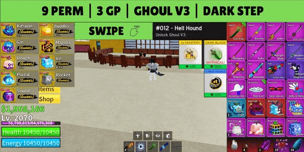 Gambar Product Blox Fruits Account — Perm Fruits & Gamepasses - 10