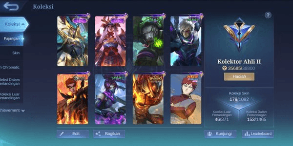 Gambar Product #3 Akun Mobile Legends | Kolektor Ahli Murah