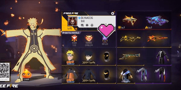 Gambar Product akun free fire