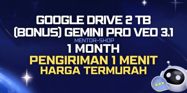 Gambar Product GOOGLE DRIVE 2TB + GEMINI AI PRO 1 MONTH