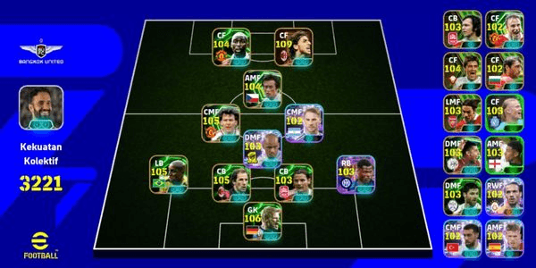 Gambar Product AKUN EFOOTBAL RATING 3147+ #10 BY KARZ (AMAN DAN BERGARANSI)