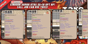 Einhorn Armor HTBS XG+10 Opt Hp! (All job can use!)