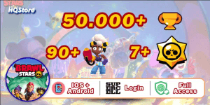 Account 90+ Brawlers | 50,000+ Trophies | 7+ Legends | iOS & Android | Full Access - Brawl Stars
