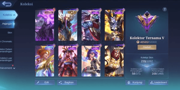 Gambar Product #5 Akun Mobile Legends | Kolektor Ternama Murah