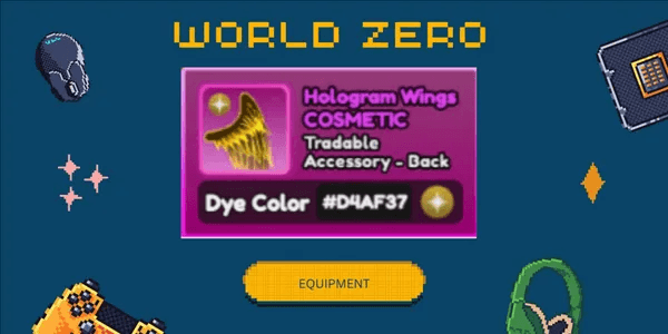 Hologram Wings #D4AF37