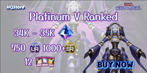 Akun Platinum V Ranked | 34,000–35,000 Gems | 600-750 UR CP | 1000+ SR CP | 10–12 Mirror Shattered UR - Yu-Gi-Oh! Master Duel