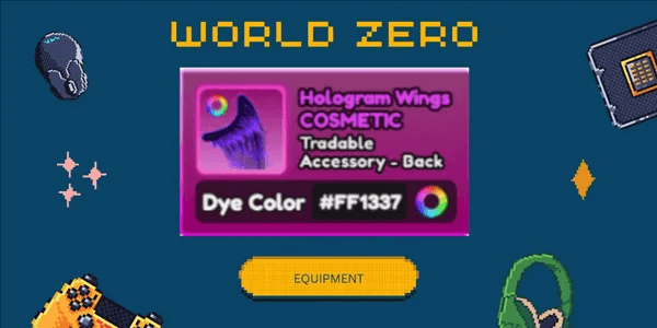 Hologram Wings #FF1337