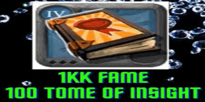 100x Tome of Insight - Lightning Fame Booster (1 Million Fame)