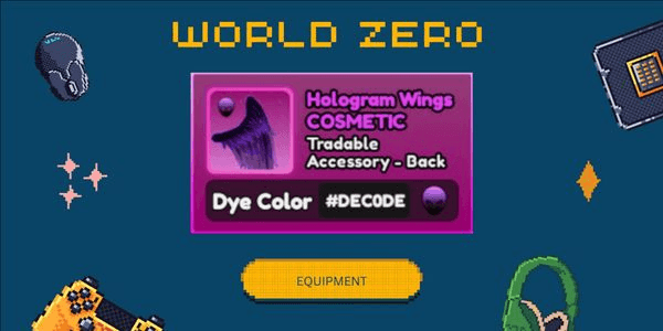 Gambar Product Hologram Wings #DEC0DE