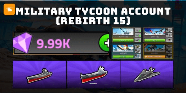 Gambar Product #1 AKUN MILITARY TYCOON (Murah | Cepat | Aman)