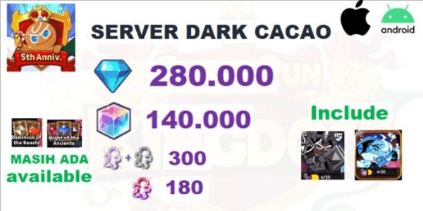 Gambar Product Gacha account cookie run kingdom Global Android/ios