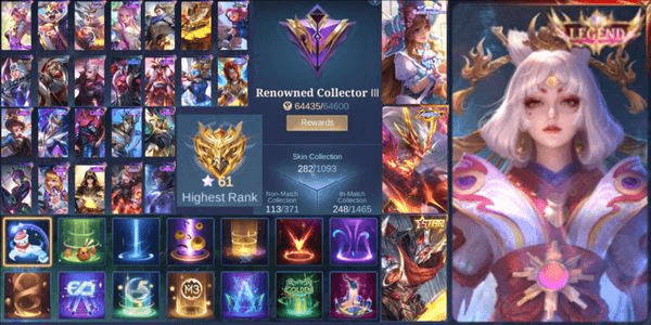 Gambar Product 3# AKUN ML SULTAN  ! | SKIN BANYAK | ANTI HACKBACK 100%
