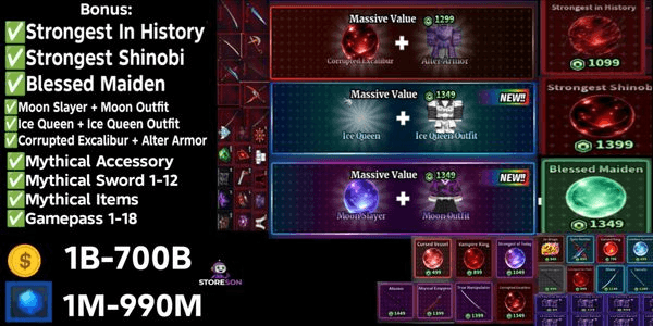 Gambar Product MAX Level Account [Bonus Mythical Items + Bonus Mythical Accessory + Bonus Mythical Sword]