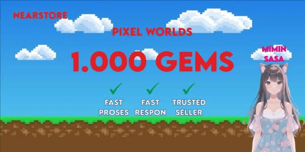 Gambar Product 1000 / 1K Gems | Pixel Worlds