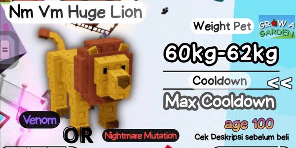 Gambar Product Nightmare / Venom Huge Lion | 60kg-62kg+ | Banana cat shop