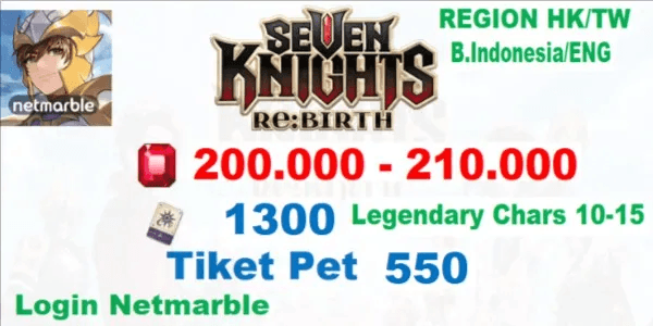 Akun Seven Knights Rebirth Global-2