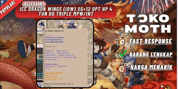Gambar Product Ice Dragon Wings (IDW) XG+12 opt hp 4 tun DG triple Mpw_int