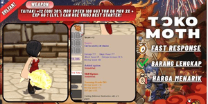 Taiyaki +12 (ODI 30% Mov speed 100 GG) tun DG Mov 2x + Exp GG ! (lvl 1 can use this) BEST STARTER!