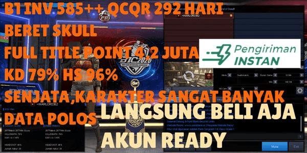 Gambar Product [WAJIBCHAT] B1 INV SULTAN 361/600 QCQR 222 DAY + BERET SKUL 2 DAY FULL TITLE POINT 3-10 JT DUAL45D+PANAH14D DLL SENJATA,KARAKTER,ITEM BANYAK BANGET