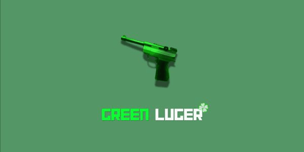 Gambar Product Green Luger | Murder Mystery 2