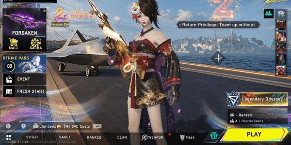 Gambar Product Blood Strike Account Special | Asia | Lv 33 | AR97 - Ascendant [ Limited ] | Full Skins | High Rank | #29MAR26RV1