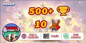 Account 500+ Trophies | Up to 10 Brawlers | IOS&Android | Full Access - Brawl Stars