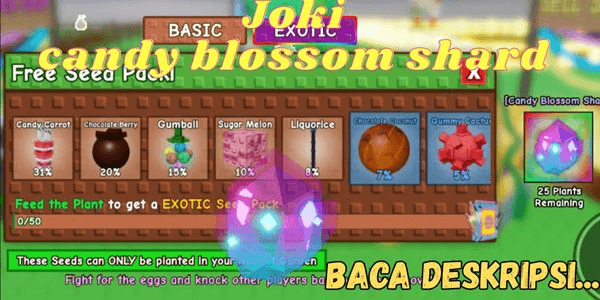 Gambar Product JOKI CANDY BLOSSOM SHARD - Grow A Garden
