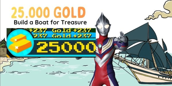 Gambar Product Joki 25,000 Gold | Build a Boat For Treasure