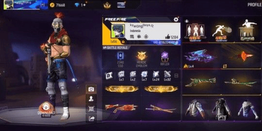 Gambar Product AKUN GARENA FREE FIRE LVL 56 BOYAH PAS ON!