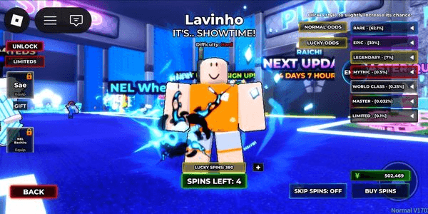 Gambar Product Akun Blue lock Lavinho+butterfly dancer