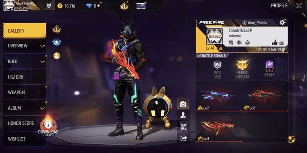 Gambar Product Akun Free Fire Murah Berkualitas & Bergaransi