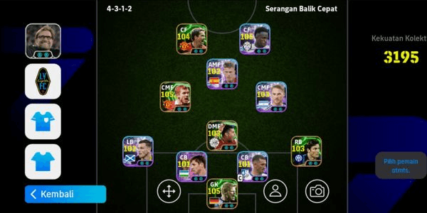 Gambar Product AKUN EFOOTBALL SPEK GG 3190+ | JURGEN KLOPP