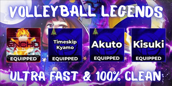 Gambar Product Account 3 Secret + 1 EVO Style (Encho, Timeskip Kyamo, Twins, Kisuki) - Volleyball Legends