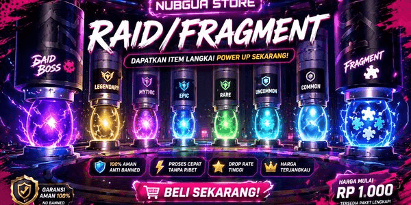 Gambar Product Joki per raid/fragment by Req
