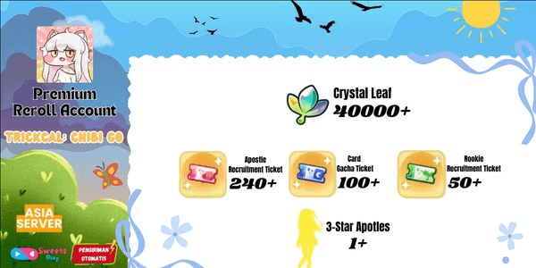Gambar Product [ASIA] Trickcal: Chibi Go Premium Reroll Account