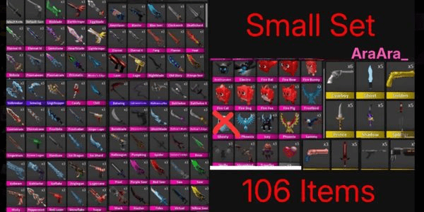 Gambar Product Small set (106 items) - Murder Mystery 2
