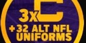 Gambar Product NFL Universe Football - 3x Team Captain + Uniforms【349R】