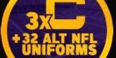 NFL Universe Football - 3x Team Captain + Uniforms【349R】