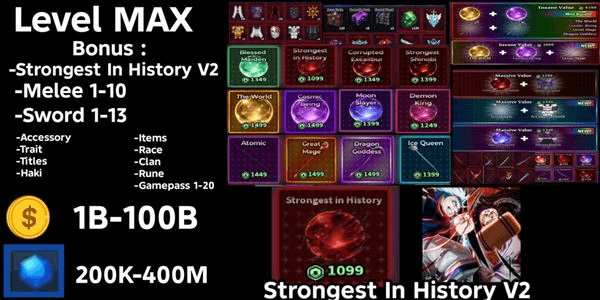 Gambar Product Akun Sailor Piece Banyak Bonus